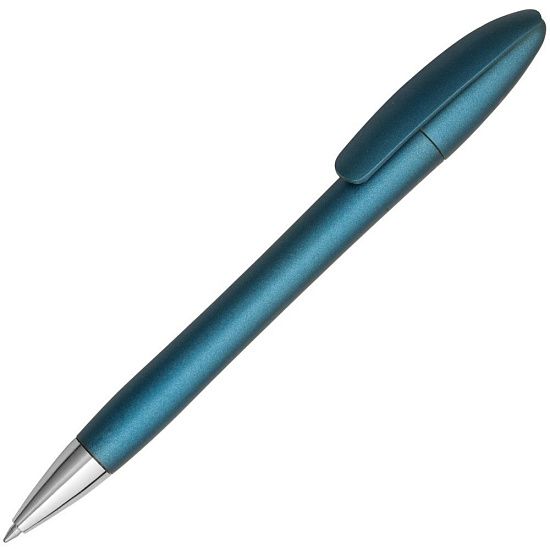 Ручка шариковая Moon Metallic, синяя - подробное фото