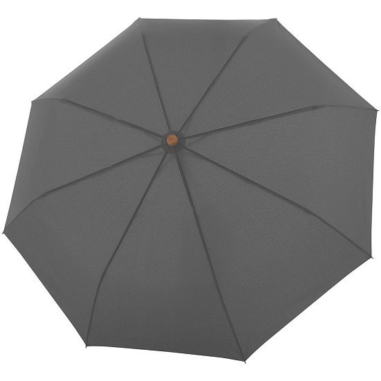 Зонт складной Nature Magic, серый - подробное фото