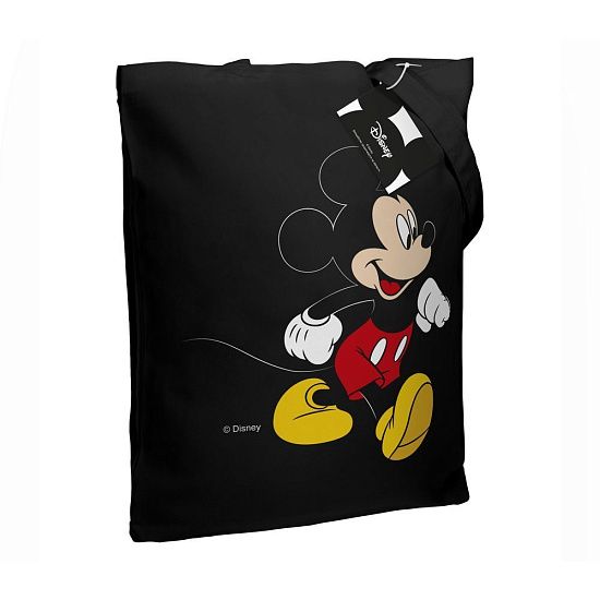 Холщовая сумка «Микки Маус. Easygoing», черная - подробное фото