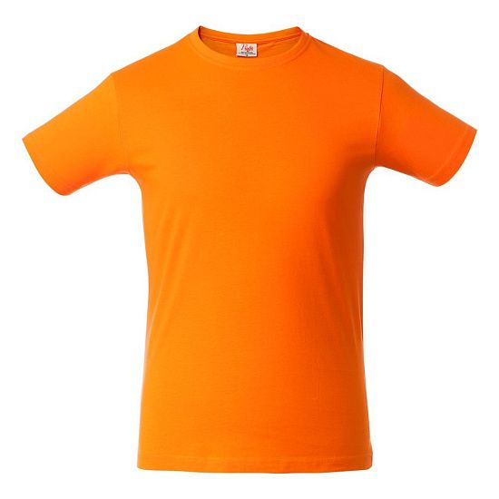 Футболка мужская HEAVY, оранжевая - подробное фото