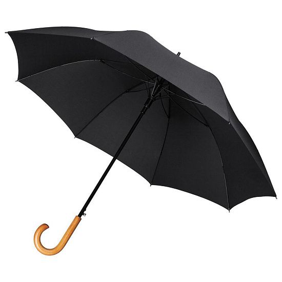 Зонт-трость Unit Classic, черный - подробное фото