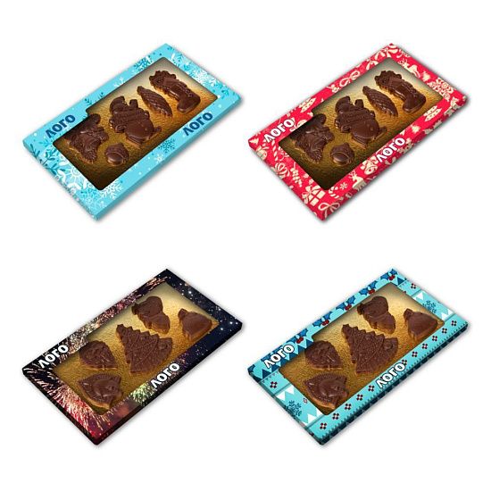 Набор фигурного шоколада Choco New Year на заказ - подробное фото