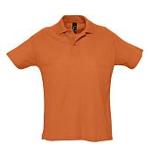 Рубашка поло мужская SUMMER 170, оранжевая - фото