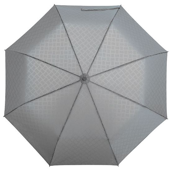 Зонт складной Hard Work, серый - подробное фото