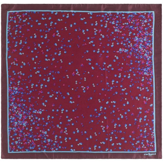 Платок Tourbillon Silk, бордовый - подробное фото