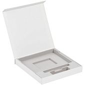 Коробка Memoria под ежедневник, аккумулятор и ручку, белая - фото