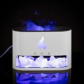 Увлажнитель-ароматизатор Fusion Blaze с имитацией пламени, белый - фото