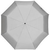Зонт складной Manifest со светоотражающим куполом, серый - фото