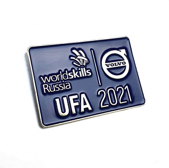 Значок "WorldSkills Russia UFA 2021. Volvo"  - подробное фото