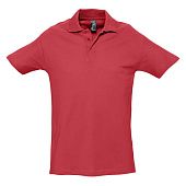 Рубашка поло мужская SPRING 210, красная - фото