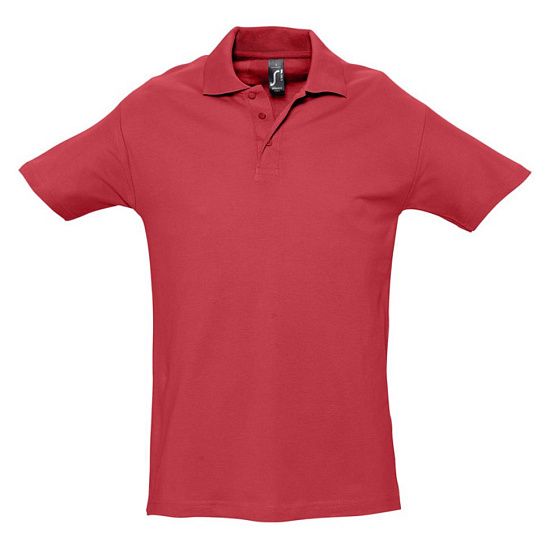 Рубашка поло мужская SPRING 210, красная - подробное фото