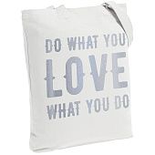 Холщовая сумка Do Love, молочно-белая - фото