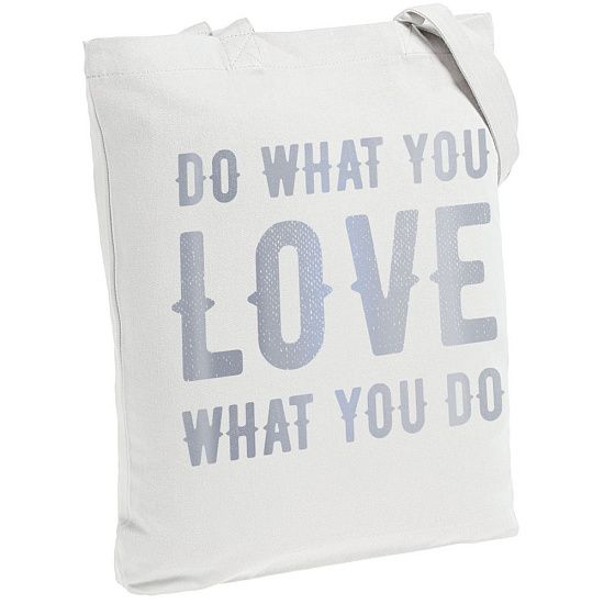 Холщовая сумка Do Love, молочно-белая - подробное фото