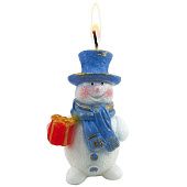 Свеча «Снеговик» - фото