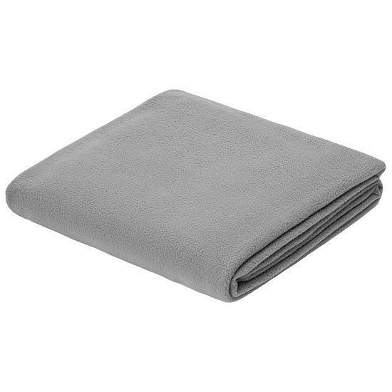 Флисовый плед Warm&Peace XL, серый - подробное фото