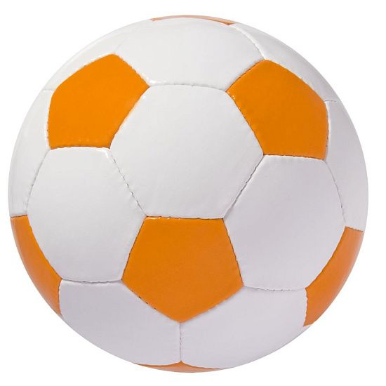 Мяч футбольный Street, бело-оранжевый - подробное фото