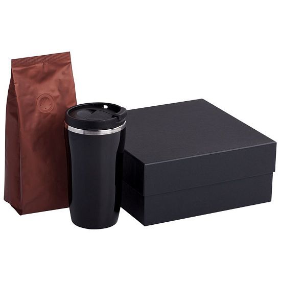 Набор Grain: термостакан и кофе, коричневый - подробное фото