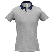 Рубашка поло мужская DNM Forward серый меланж - фото