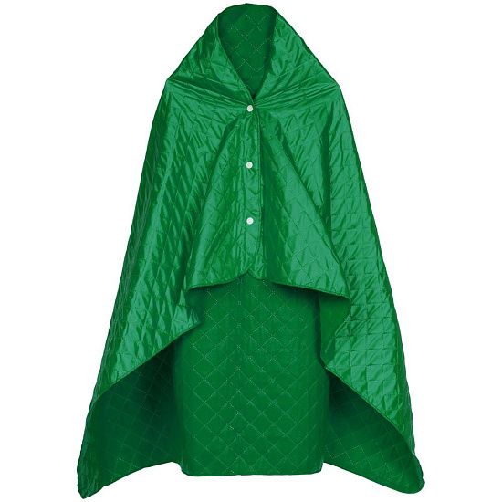Плед-пончо для пикника SnapCoat, зеленый - подробное фото