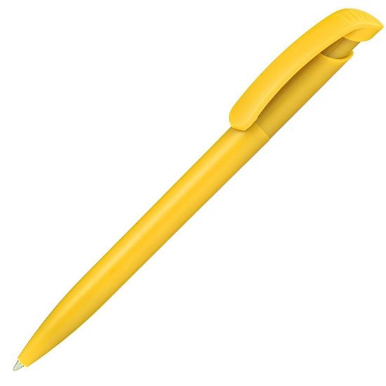 Ручка шариковая Clear Solid, желтая - подробное фото