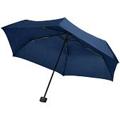 Зонт складной Mini Hit Flach, темно-синий - фото