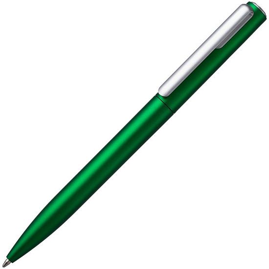 Ручка шариковая Drift Silver, зеленая - подробное фото