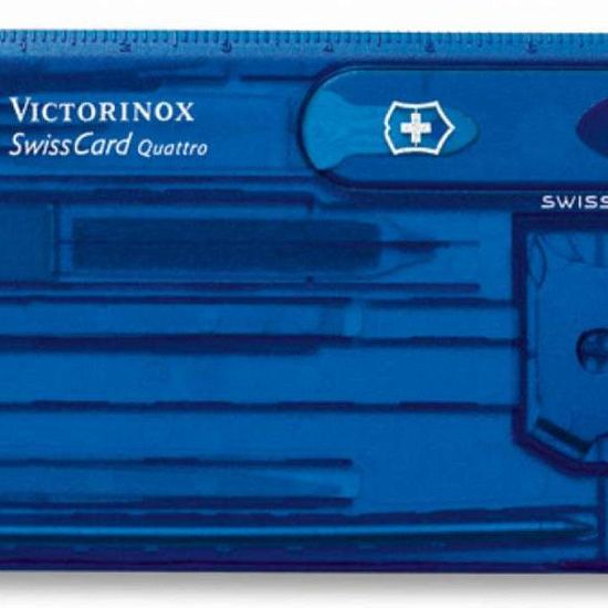 Набор инструментов SwissCard Quattro, синий - подробное фото