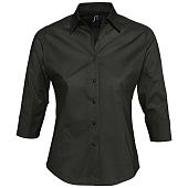 Рубашка женская с рукавом 3/4 EFFECT 140, черная - фото