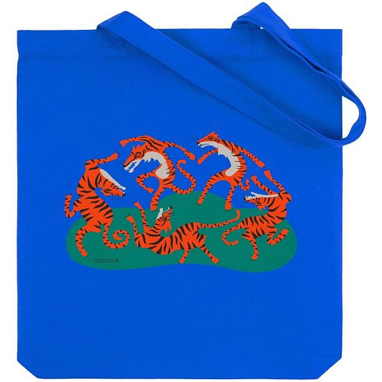 Холщовая сумка Tigerdance, ярко-синяя - подробное фото