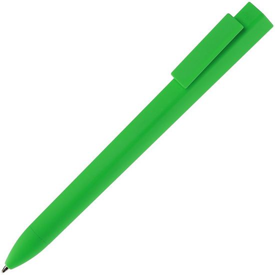 Ручка шариковая Swiper SQ Soft Touch, зеленая - подробное фото