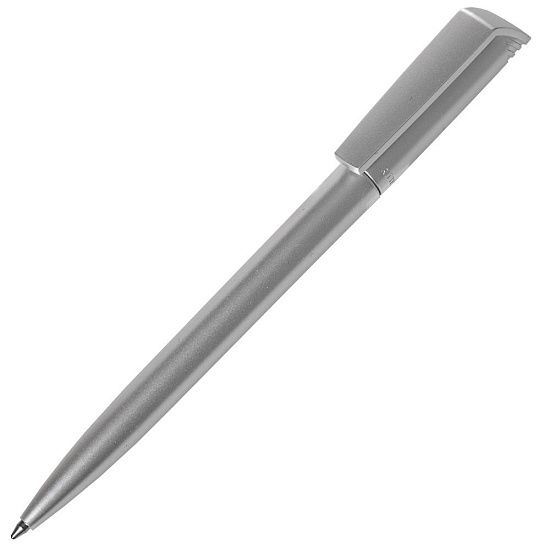 Ручка шариковая Flip Silver, серебристая - подробное фото