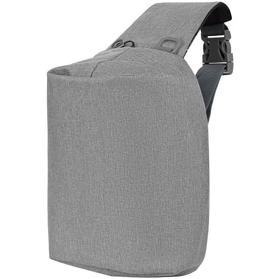 Рюкзак на одно плечо Tweed, серый - подробное фото