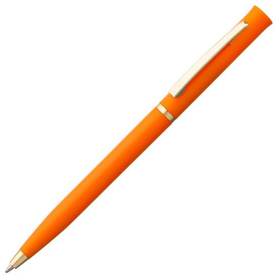 Ручка шариковая Euro Gold, оранжевая - подробное фото
