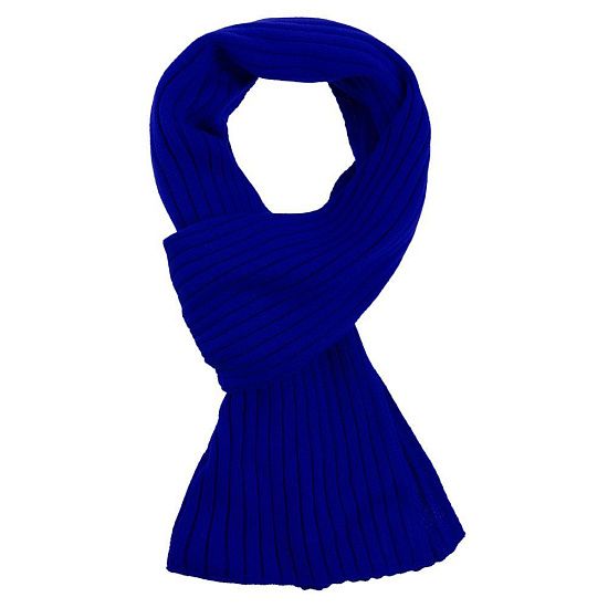 Шарф Stripes, ярко-синий - подробное фото