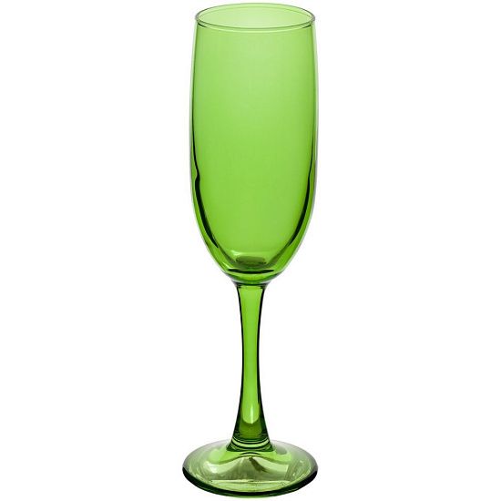 Бокал для шампанского Enjoy, зеленый - подробное фото