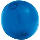 Надувной пляжный мяч Sun and Fun, полупрозрачный синий - фото