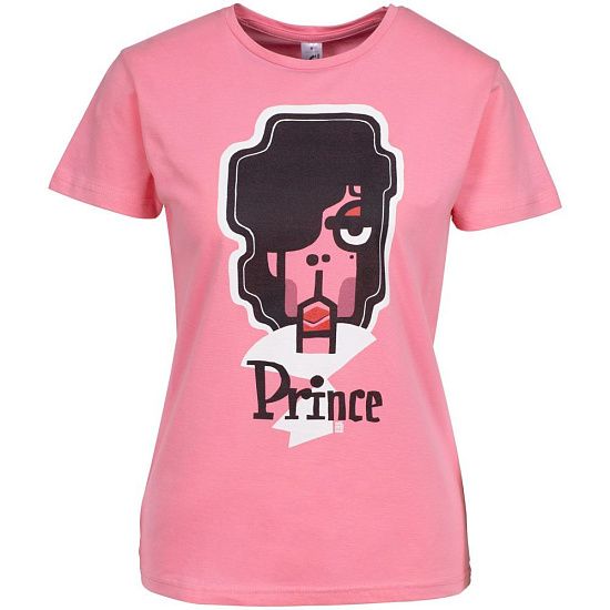 Футболка женская «Меламед. Prince», розовая - подробное фото