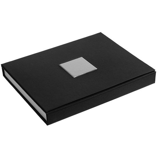 Коробка под набор Plus, черная с серебристым - подробное фото