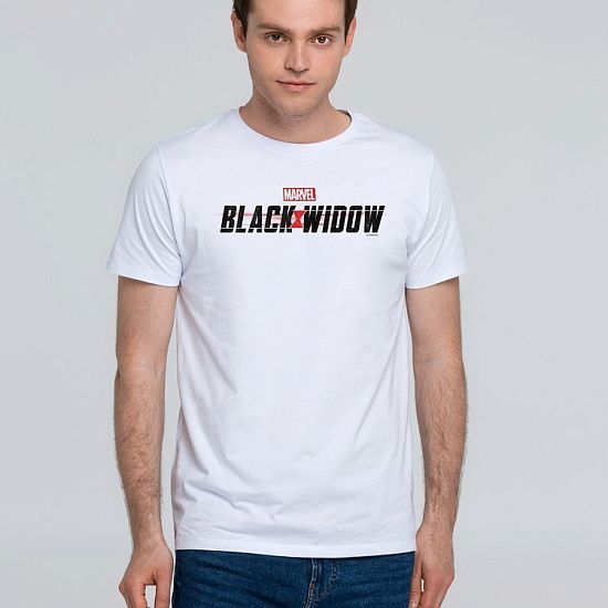 Футболка Black Widow, белая - подробное фото