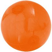 Надувной пляжный мяч Sun and Fun, полупрозрачный оранжевый - фото