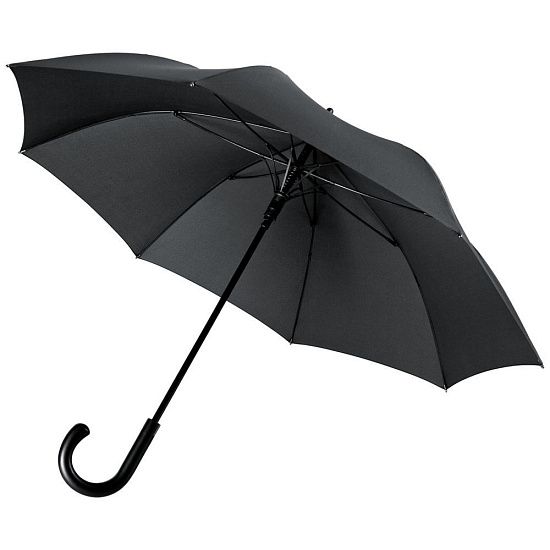Зонт-трость Alessio, черный - подробное фото