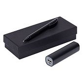 Набор Couple: аккумулятор и ручка, черный - фото