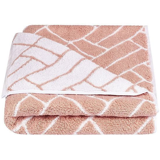 Полотенце махровое Tiler Large, розовое - подробное фото