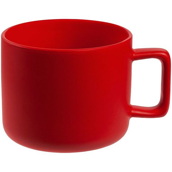 Чашка Jumbo, матовая, красная - подробное фото