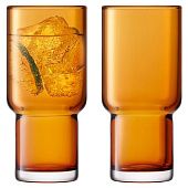 Набор высоких стаканов Utility, оранжевый - фото
