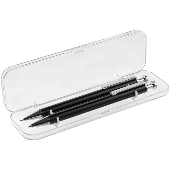 Набор Attribute: ручка и карандаш, черный - подробное фото