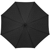 Зонт-трость Magic с проявляющимся рисунком в клетку, черный - фото