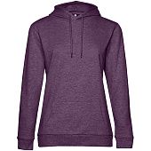 Толстовка с капюшоном женская Hoodie, фиолетовый меланж - фото