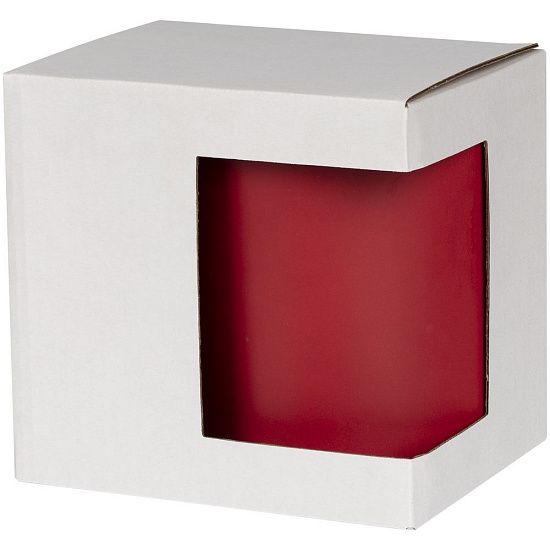 Коробка для кружки с окном Cupcase, белая - подробное фото