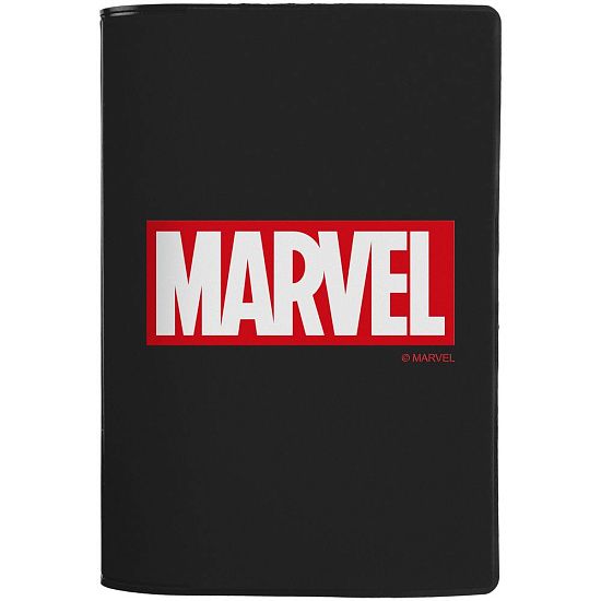 Обложка для паспорта Marvel, черная - подробное фото
